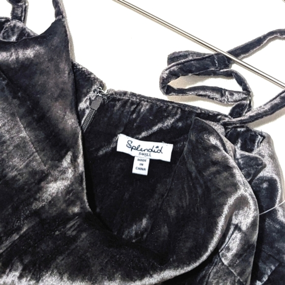 Splendid | Ribbed Velvet Dress | Boho Chic | Wedding | Vacation | Fancy | Trendy - Picture 6 of 7